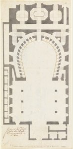Plattegrond van het San Carlo Theater, Napels door Unbekannt Unbekannt
